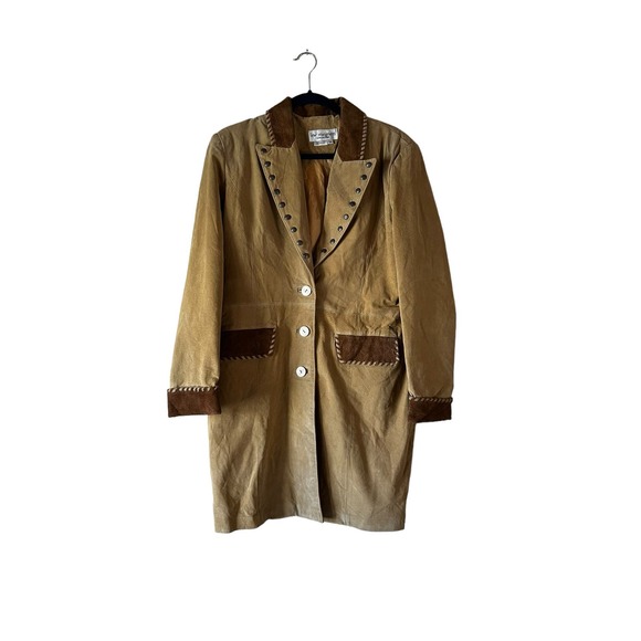 Vintage Jackets & Blazers - 90s Western Suede Jacket